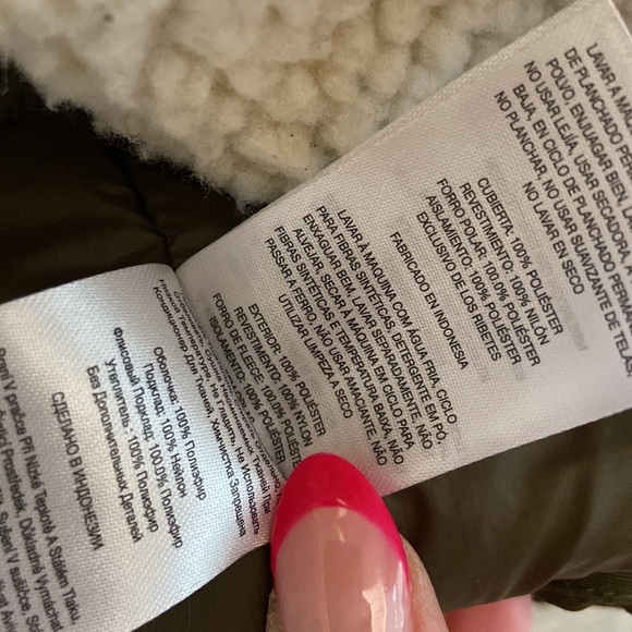 Columbia South Canyon coat faux Sherpa lining womens olive green jacket large - Picture 13 of 16